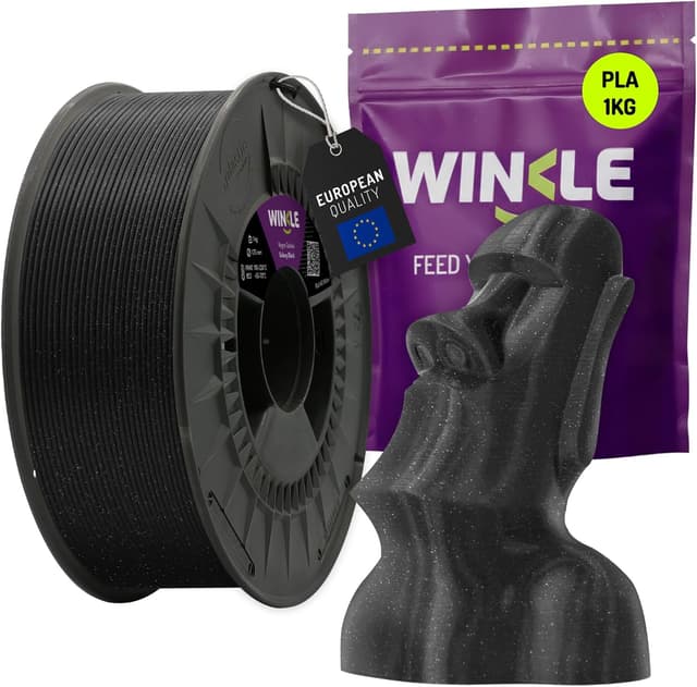 Imagen de WINKLE Filament PLA 1,75 mm Noir Galaxy 🖨 en OfertitasTOP