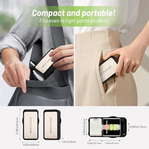 Thumbnail 5 de MidingChai Pastillero 4 compartimentos 12×6,3×1,8 cm 💊