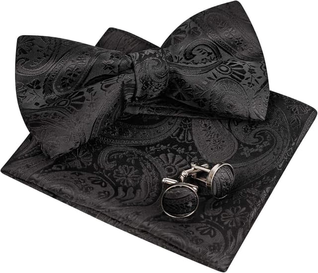Thumbnail 6 de Alizeal Mens Paisley Bow Tie Set