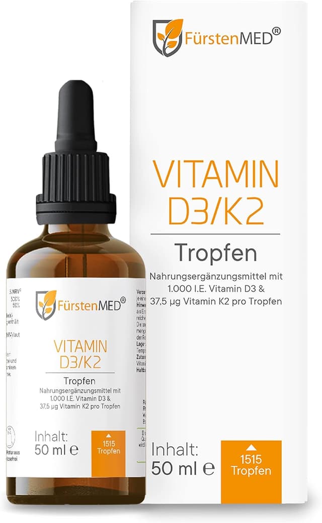 Detalle de FürstenMED 50ml Vitamin D3 K2 Tropfen 1000 I.E.