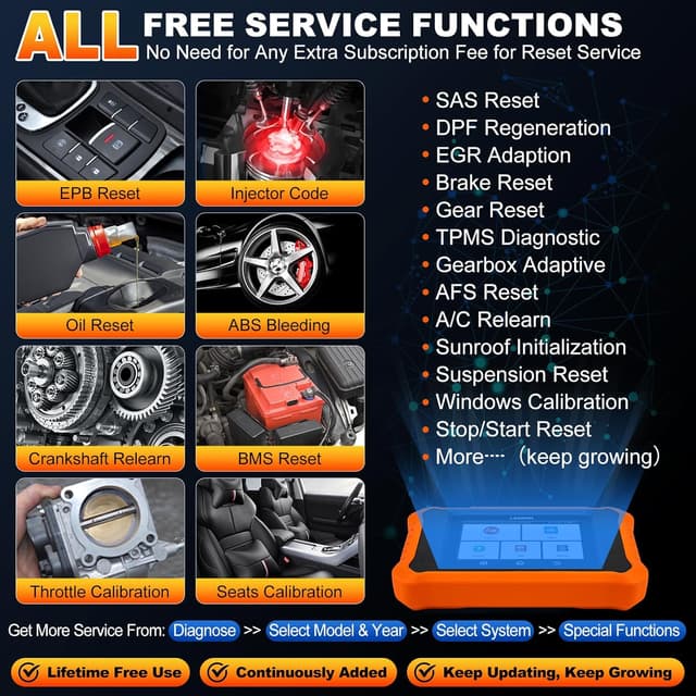 Thumbnail 2 de LAUNCH Creader Elite V3.0 OBD2 Scanner for Honda Acura