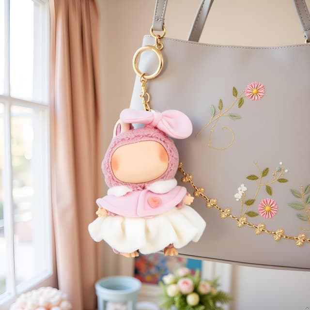 Thumbnail 2 de Verdelume Puppenkleidung 17 cm Rosa Kapuzen-Outfit