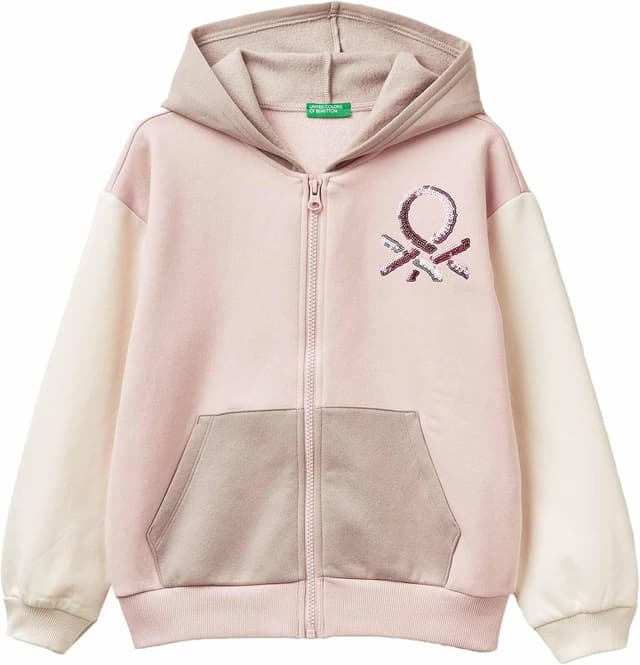 Thumbnail 6 de United Colors of Benetton cardigan con cappuccio per bambine e ragazze, felpa garzata aperta