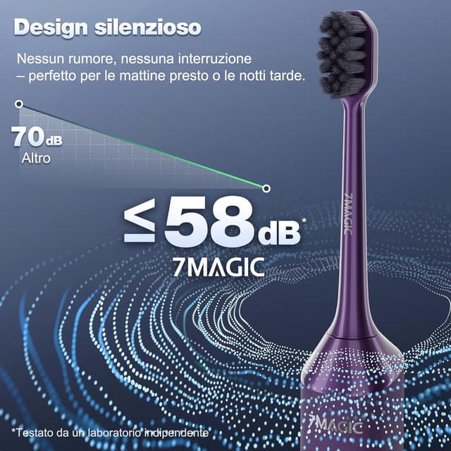 Thumbnail 6 de Spazzolino sonico 40000VPM viola