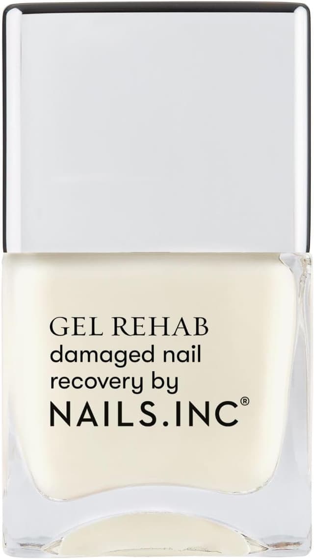 Detalle de Nails.INC Gel Rehab Recovery Treatment (10-in-1) – Peptides & keratin-rich base coat and nail treatment, 14ml