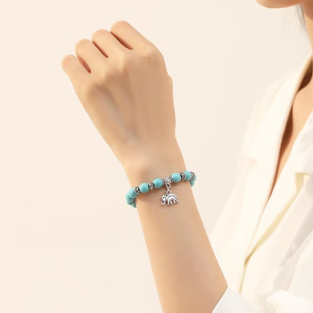 Detalle de XIANNVXI Elephant Bracelet 8mm Crystal