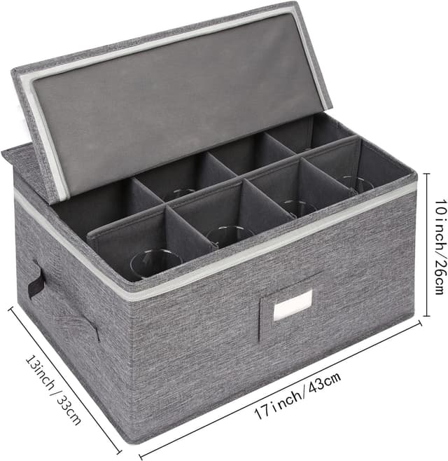 Thumbnail 2 de Stemware Storage Cases 12-Pack Grey