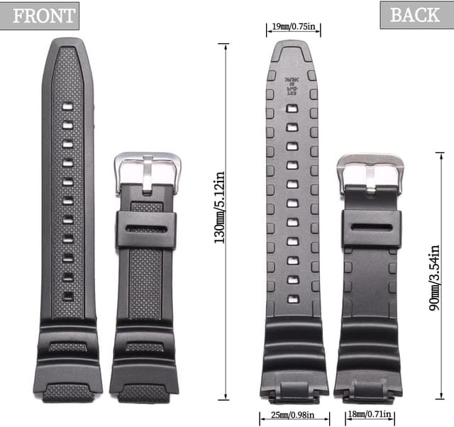 Detalle 2 de Resin Armband kompatibel mit Casio 18 mm
