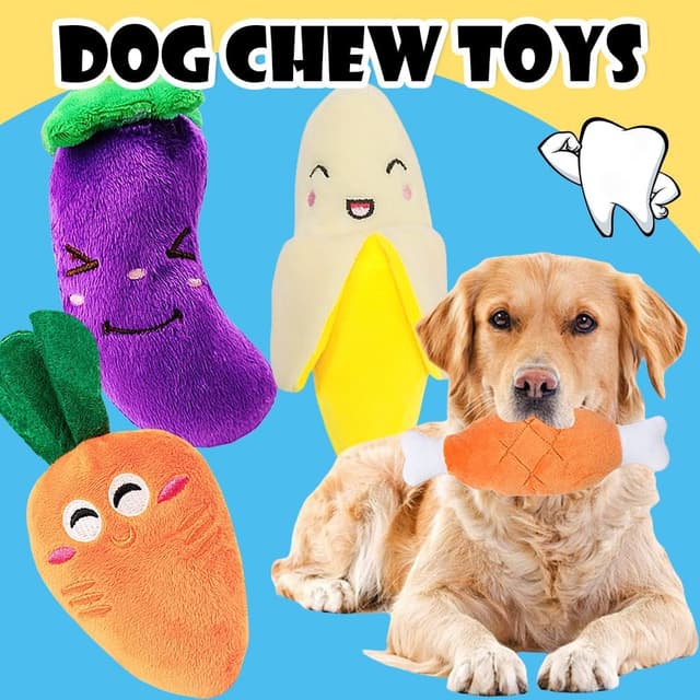 Detalle de Speedy Panther 6-piece plush squeaky dog toys