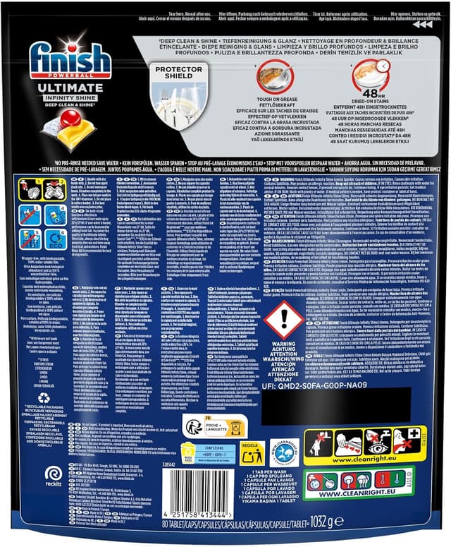 Thumbnail 2 de Finish Ultimate Infinity Shine 160 capsules citron