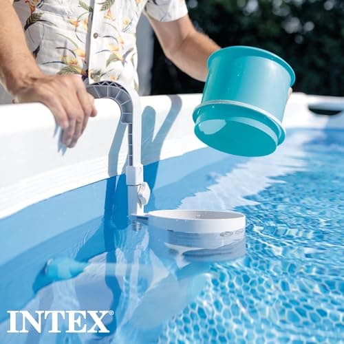 Detalle de Cobertor Solar Intex para piscinas rectangulares (549 × 274 cm) con drenaje
