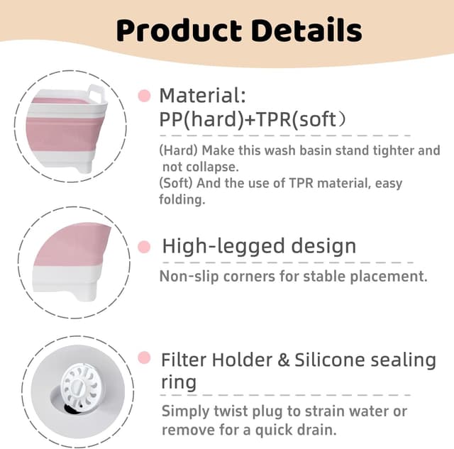 Thumbnail 3 de GIMWA Collapsible Wash Basin 2.4 Gallons