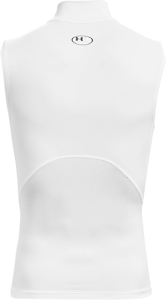 Detalle de Under Armour UA HG Armour Comp Mock sleeveless top (White/Black), size XL