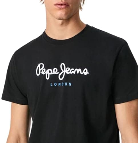 Detalle de Pepe Jeans Pepe-jeans T-shirt regular fit de algodón sostenible con maxi logo