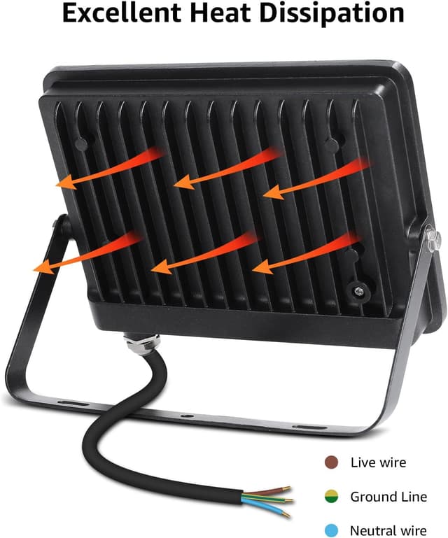 Thumbnail 4 de Lepro 50W LED Floodlight 4250LM Pack of 2