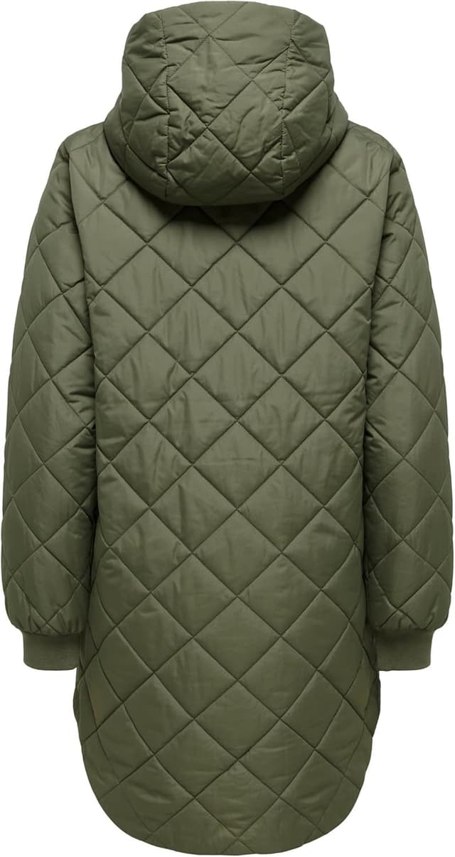 Detalle 2 de ONLY cappotto trapuntato con cappuccio e zip da donna Onljuliet Otw Noos