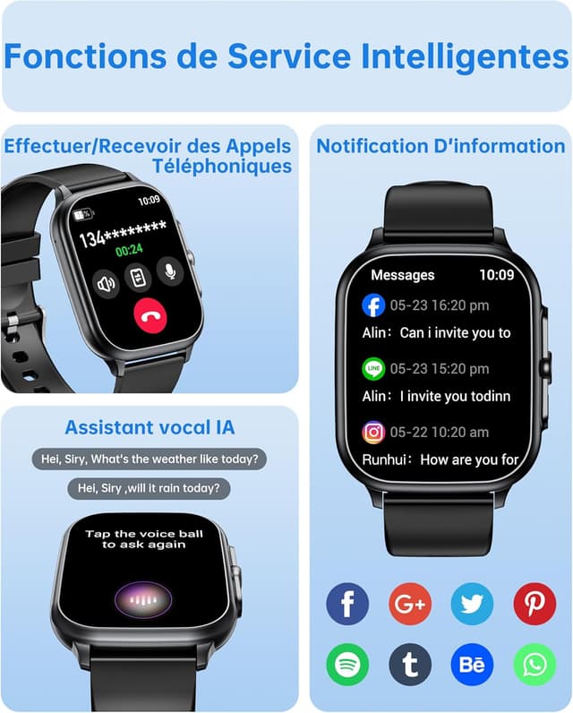 Thumbnail 1 de OUKITEL Montre Connectée 1,91