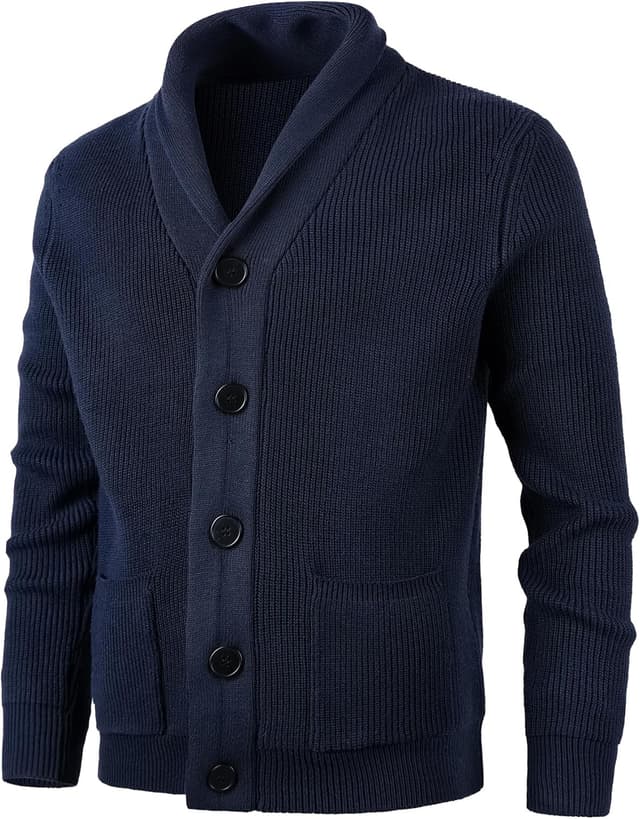 Thumbnail 5 de KTWOLEN Herren Strickjacke mit Knopfverschluss