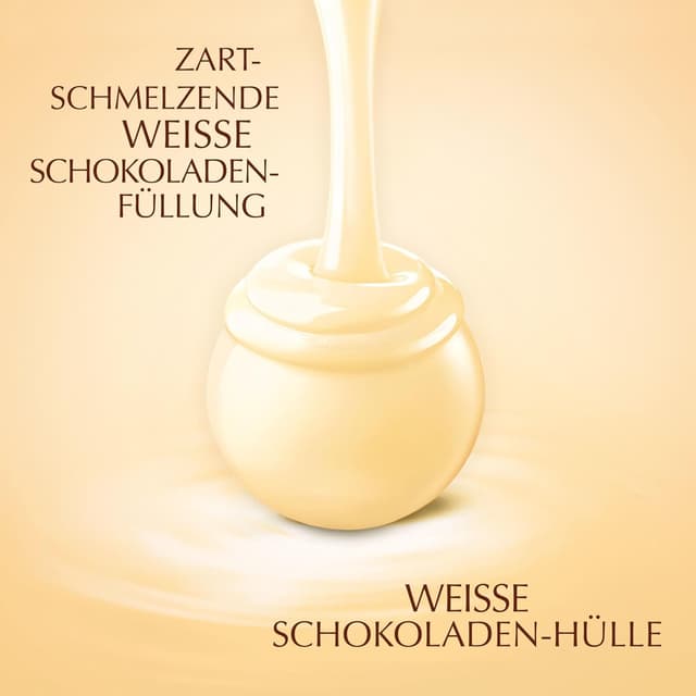 Detalle de Lindt LINDOR weiße Schokoladenkugeln 1 kg 🍫