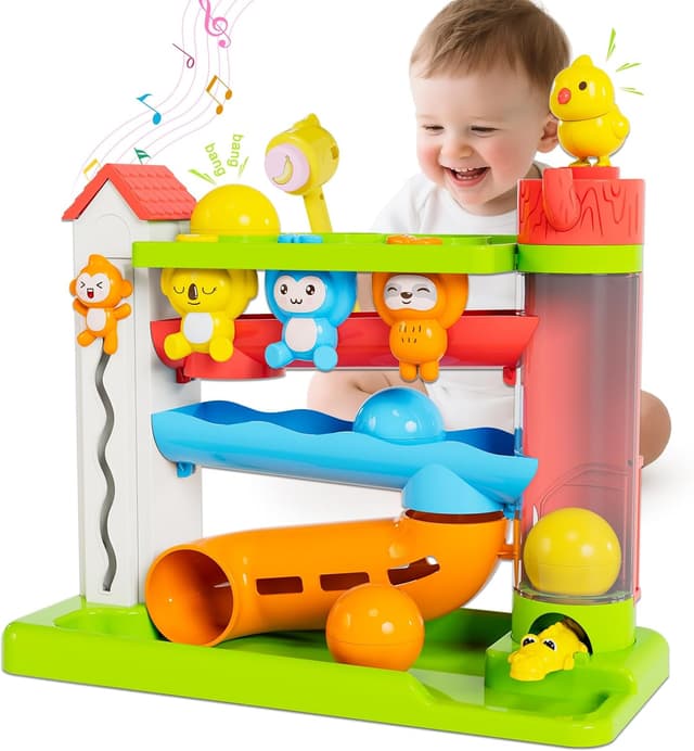 Detalle de VOILBTOY Musical Ball Drop Toy (1–3 Years) with English & Spanish Modes