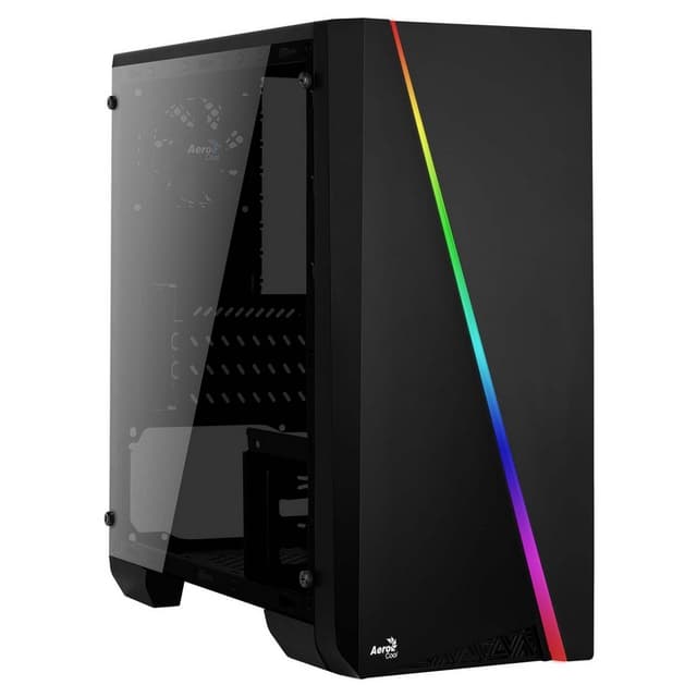 Detalle de Aerocool Cylon Mini RGB USB 3.0 con ventana negra