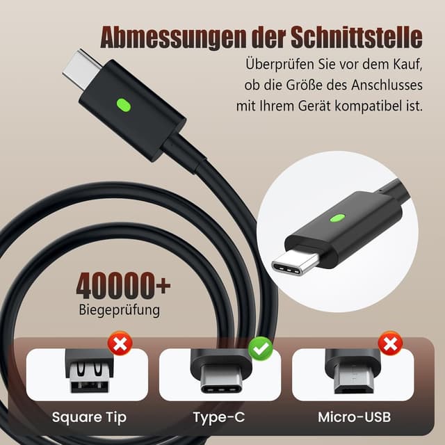 Thumbnail 2 de VUOHOEG 65W USB C Netzteil Laptop