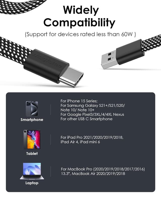 Thumbnail 6 de Magtame Cable USB A a C Magnético 1,5 m ⚡