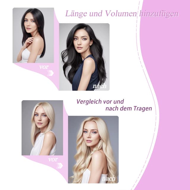 Detalle 2 de LieblichWelle Tape Extensions 45 cm Echthaar