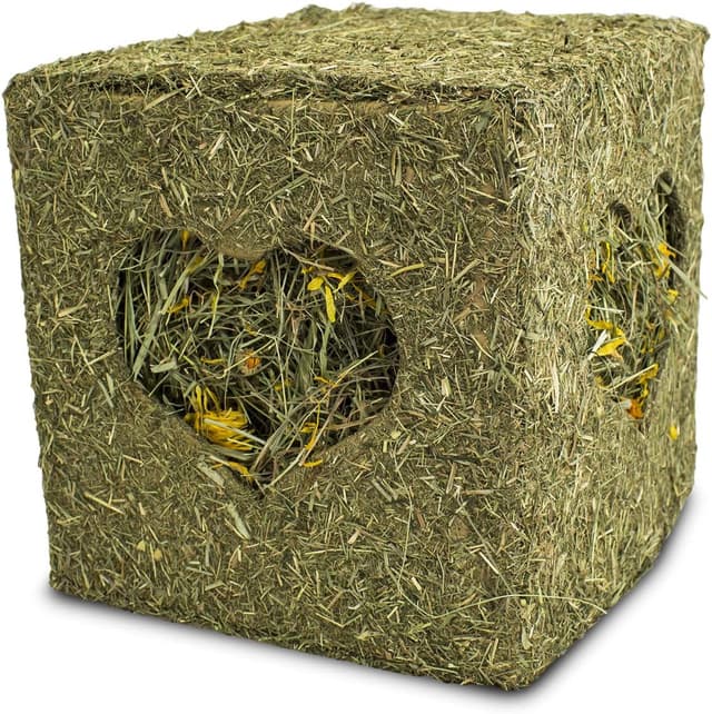 Detalle de JR FARM Grand Cube de foin avec fleurs 450 g