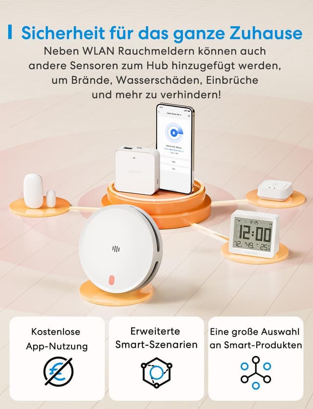 Thumbnail 6 de Meross Smart Rauchmelder 3,3 cm đźŹ