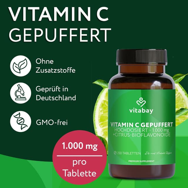 Thumbnail 2 de Vitabay Vitamin C 1000 mg vegane Tabletten