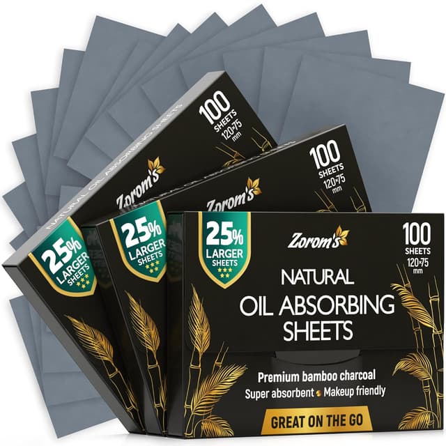 Detalle de Natural Oil Blotting Sheets 3pk — 25% Larger
