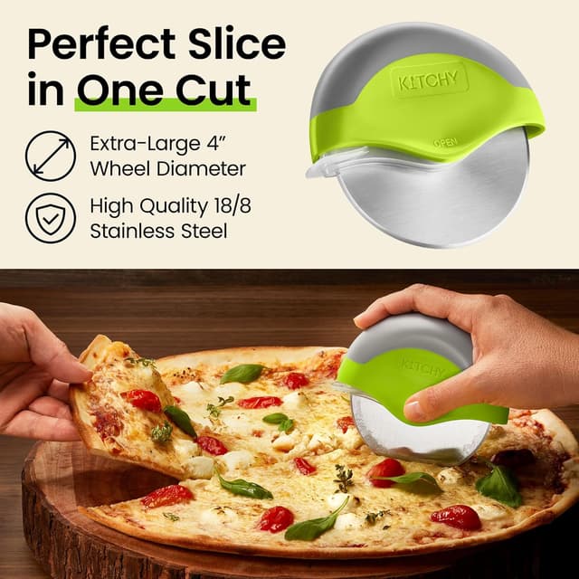 Thumbnail 2 de KITCHY Pizza Cutter Wheel pizza cutter 🍕