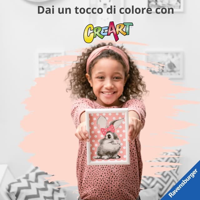 Thumbnail 6 de Ravensburger CreArt Lupi al chiaro luna – Dipingere con i Numeri, kit pittura per bambini 9+