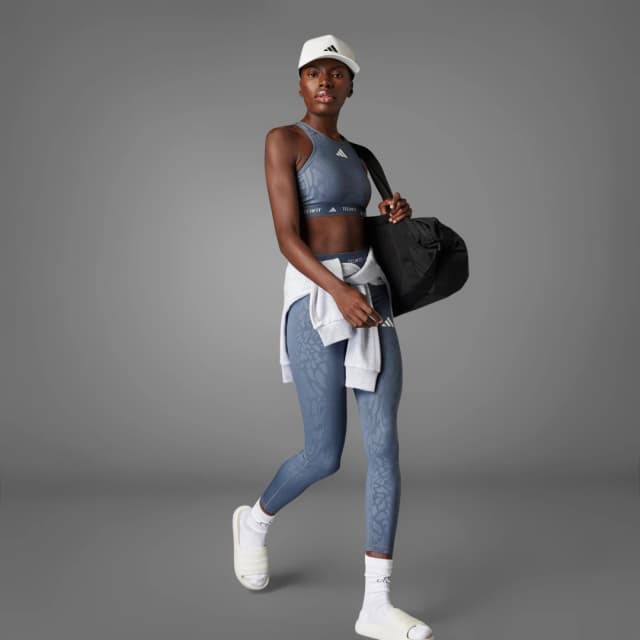 Thumbnail 3 de Adidas Techfit Medium-Support High-Neck Print