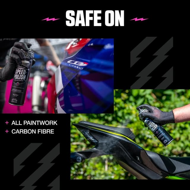 Detalle de Muc-Off Motorcycle Speed Polish noir (Muc-Off Speed Spray de polissage 2-en-1)