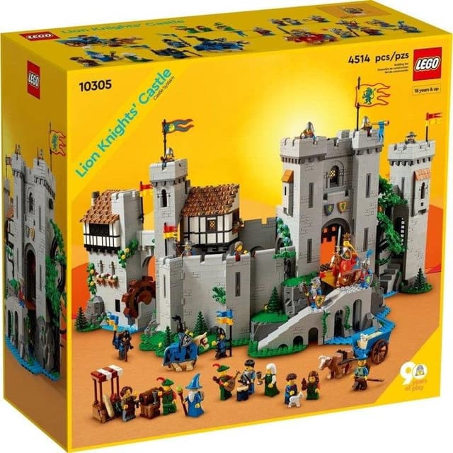 Detalle de LEGO Icons Castillo de los Caballeros del León 10305 (4.514 piezas)