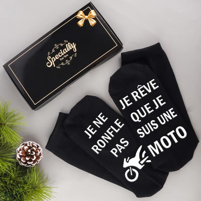 Detalle de Chaussettes Rigolote moto 43-46