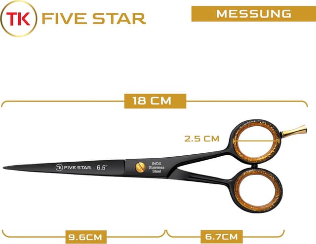 Thumbnail 5 de TK FIVE STAR Midnight Premium 6,5'' Haarschere