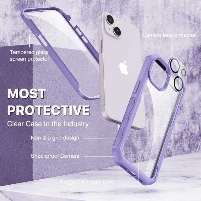 Detalle 2 de iPhone 14 case with built-in 9H glass