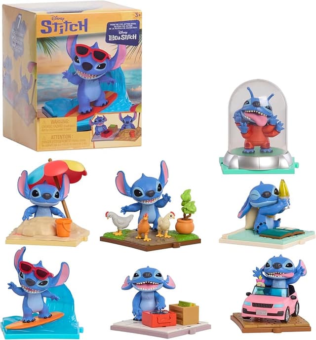 Detalle de Just Play Stitch Live-Action 7,6 cm — Caja sorpresa 🎲
