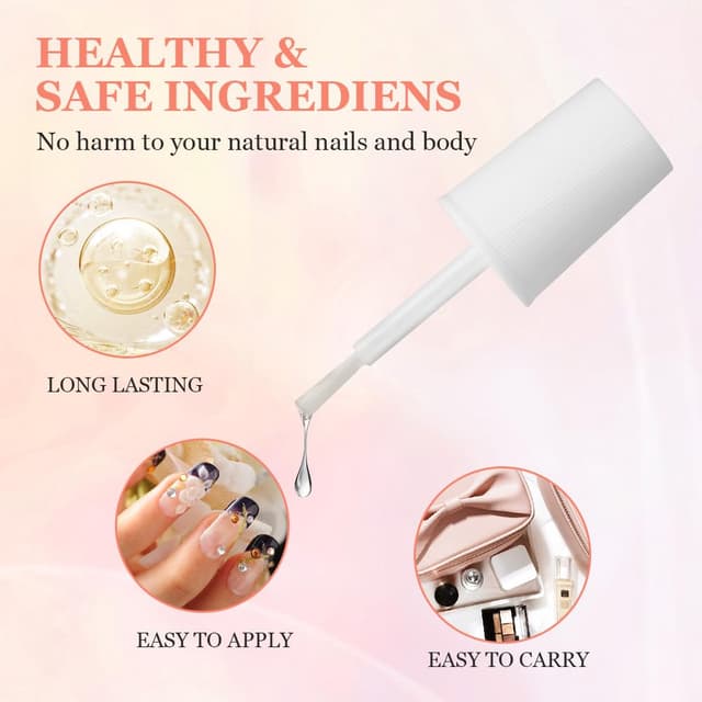 Thumbnail 3 de Pegamento para Uñas Postizas 3x7ml 💅 Reparación y Adhesivo Profesional