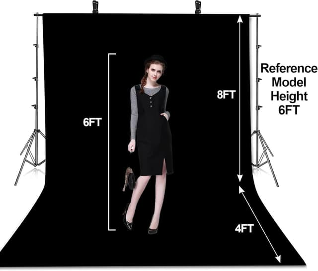 Thumbnail 5 de EMART Foto Hintergrund Set 2,6x3m