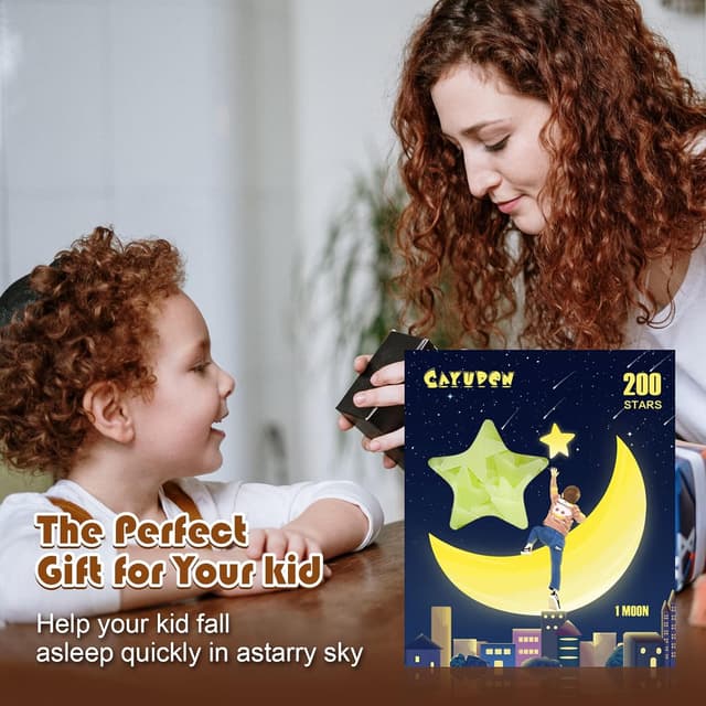 Detalle 2 de CAYUDEN 3D Leuchtsterne 201 Stück