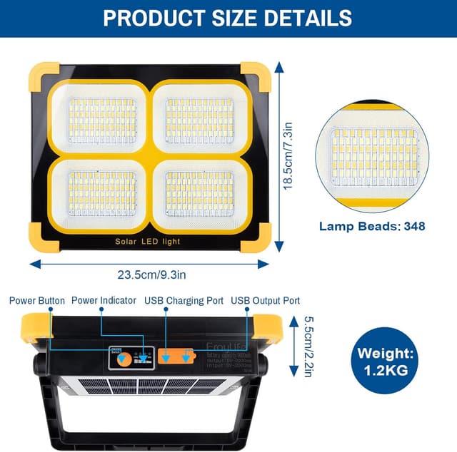 Thumbnail 6 de ErayLife 100W Rechargeable Work Light