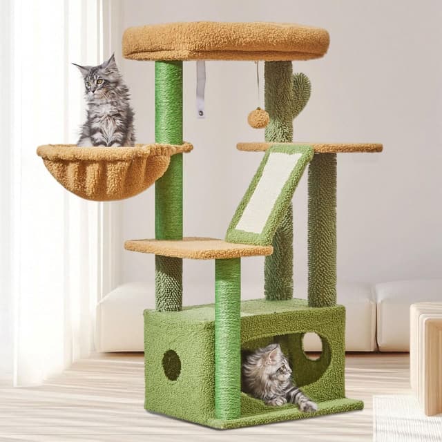 Detalle 2 de Taoqimiao Cat Tree 98cm for Indoor Cats
