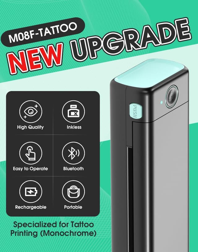 Thumbnail 1 de Phomemo M08F Tattoo Printer 1200mAh 🖨