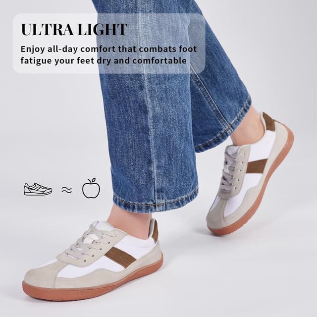 Thumbnail 6 de Mioceko Women’s Wide Fit Barefoot-Style Trainers – Lightweight Zero Drop Fashion Sneakers