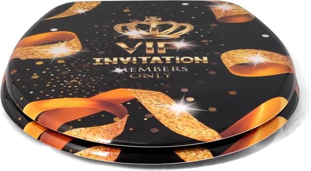 Detalle de WOLTU WC-Sitz mit Absenkautomatik „Golden VIP“ (Duroplast, Soft-Close)