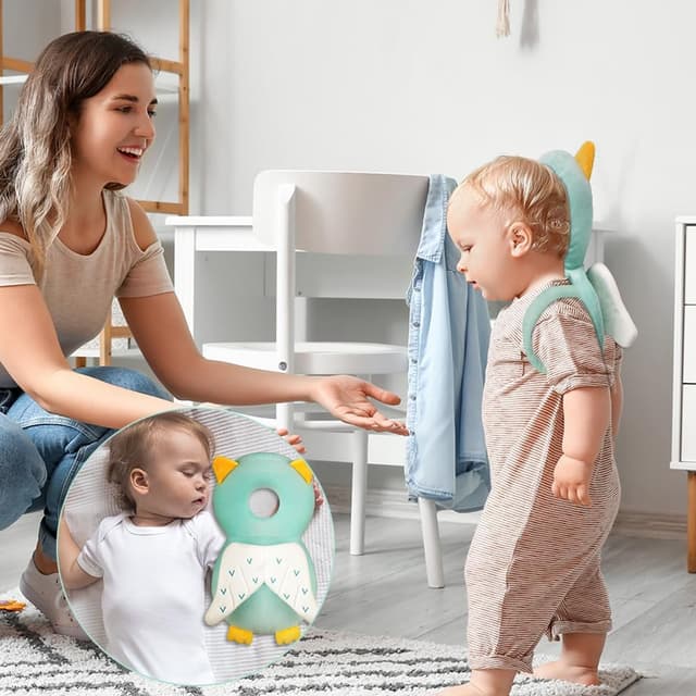 Thumbnail 6 de Vicloon Coussin de protection de la tête pour bébé (4 à 24 mois) avec genouillères en harnais ajustable